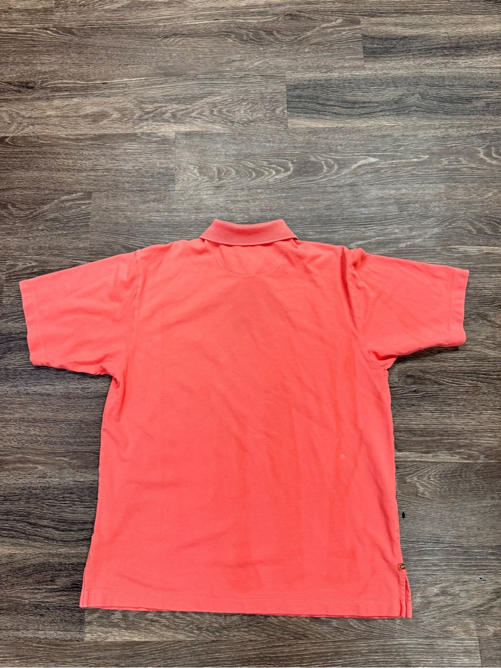 Vintage Tommy Bahama Polo Shirt L Coral Pink 100% Cotton Made in Macau - Picture 2 of 5
